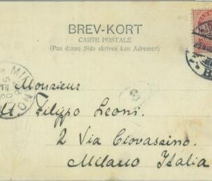 85087 - DENMARK - Postal History -  POSTCARD to ITALY 1903