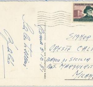 65434 - ITALY - Postal History -  single VERDI stamp on POSTCARD - 1951