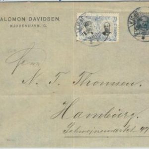 81901 - DENMARK  - Postal History -  rare franking on COVER  1907