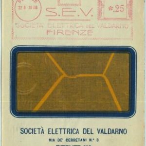 90470 - ITALY - POSTAL HISTORY - RED Mechanical Postmak: ELECTRICAL electricity