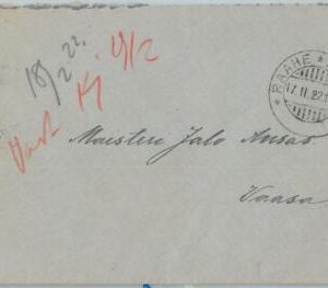 66671 - FINLAND - Postal History - COVER from RAAHE 1922