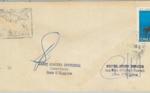 78989 - CHILE - Postal History - COVER from ANTARCTIC BASE dogs 1977   SIGNED