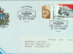 89902 - SAN MARINO - Postal History - SPECIAL POSTMARK 1990 AUTO CAR Rally