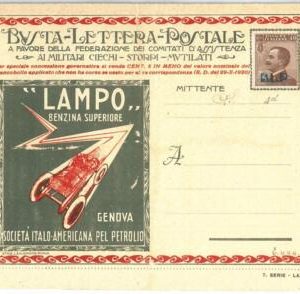 69593 - ITALY - POSTAL HISTORY - BLP Advertising COVER # 4M - AUTO petrol CARS