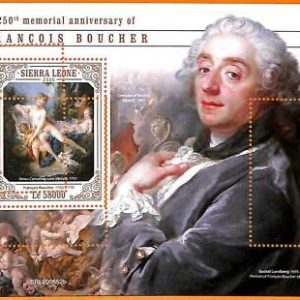 A6845 - SIERRA LEONE, Error, 2020 MISSPERF SOUVENIR SHEET: Art, François...