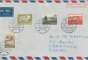 79177 - DENMARK  - Postal History -  Airmail  COVER to KHARTOUM  1967