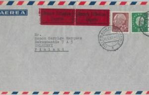79275 - GERMANY - Postal History - EXPRESS cover to FINLAND 1961
