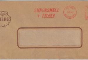 79252 - FINLAND - Postal History - MECHANICAL red POSTMARK on COVER - SHELL 1961