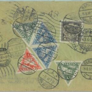 88931 - LATVIA  - POSTAL HISTORY - AIRMAIL COVER to GERMANY 1932 - FORWARDED