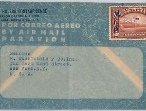 56565 -  COSTA RICA - POSTAL HISTORY:  STAMP on COVER  1941 FOOTBALL