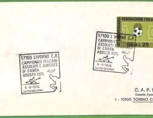 af3753 - ITALY - POSTAL HISTORY -  COVER - ROWING Canoes - 1974