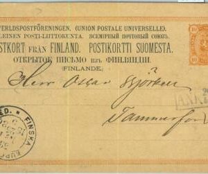 95499 - FINLAND - Postal History - STATIONERY CARD # P15 postmarked FINSKA KUPE