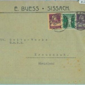 85377 - SWITZERLAND - POSTAL HISTORY - Private STATIONERY COVER  1927 Wine