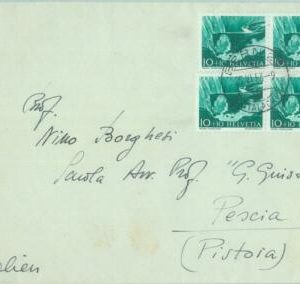 86565 - SWITZERLAND - POSTAL HISTORY - COVER to ITALY  Architecture BRIDGE 1953