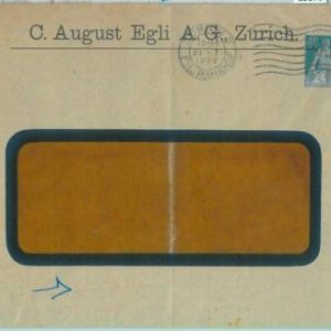 85376 - SWITZERLAND - POSTAL HISTORY - Private STATIONERY COVER  1922