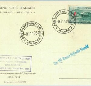 67715 - ITALY - POSTAL HISTORY - SPECIAL  POSTCARD 1954: AUTOMOBILE  TCI