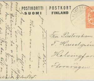 66697 - FINLAND - Postal History - POSTAL STATIONERY CARD  from ALAVIESKA 1927