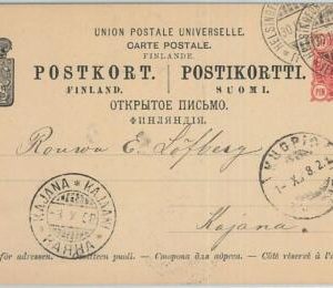 66688 - FINLAND - Postal History - POSTAL STATIONERY CARD  1898
