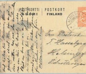 66695 - FINLAND - Postal History - POSTAL STATIONERY CARD  from ALAVIESKA 1929