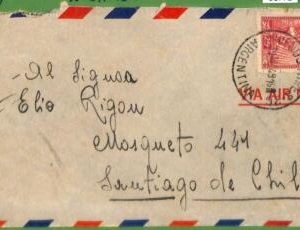 98772 - ARGENTINA - POSTAL HISTORY - Airmail COVER to CHILE  1949