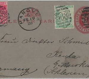 51821 - CAPE of GOOD HOPE - POSTAL HISTORY STATIONERY Letter CARD + STAMPS 1900