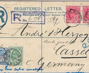 51826 - CAPE of GOOD HOPE - POSTAL STATIONERY REGISTERED COVER from BRITSTOWN