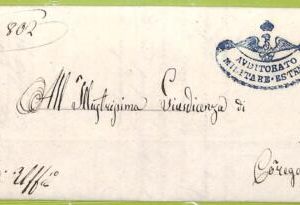 ab3501 - ITALY - Postal History - PREPHILATELIC Cover: Modena EAGLES birds 1853
