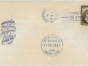 29682 - HAVANA - POSTAL HISTORY -  FDC COVER -  1959  MUSIC