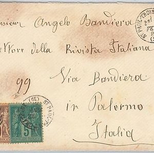 FRANCE -  POSTAL HISTORY -  COVER from Saint-Paul-Trois-Châteaux  to ITALY 1884