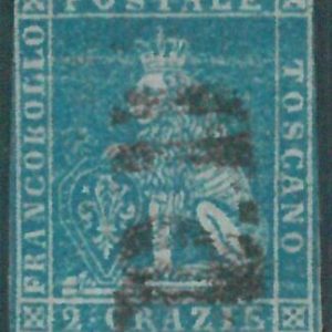 87773 - ITALY Antique States: TUSCANY - STAMP - Sassone 5  -  Fine USED