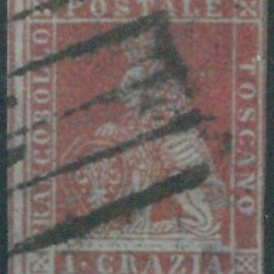87772 - ITALY Antique States: TUSCANY - STAMP - Sassone 4 -  Fine USED