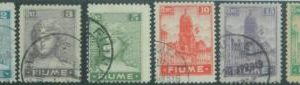 87883 -  ITALY  Fiume  - Collectible STAMPS  -  Sassone 32/48  FINELY USED