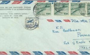 84256 -  CHILE -  POSTAL HISTORY -   AIRMAIL COVER  to ITALY  1963
