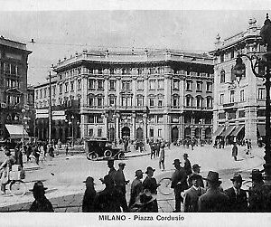 ab1902 - CARTOLINA D'EPOCA - MILANO Città : Piazza Cordusio