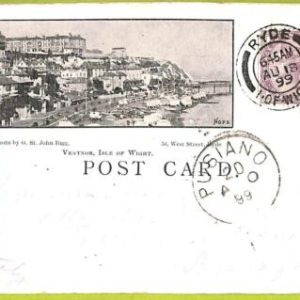 af2109 - GB  -  VINTAGE POSTCARD -  Isle of Wight  - 1899