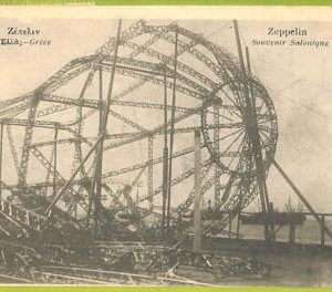 af2140 - GREECE - VINTAGE POSTCARD - Salonique - 1916 - Zeppelin