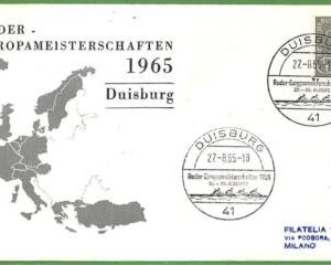 af3711 - GERMANY - POSTAL HISTORY - Event postmark -  ROWING Canoes - 1965