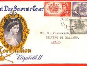 aa3718  - AUSTRALIA - POSTAL HISTORY - FDC Cover  1953 Royalty  CORONATION