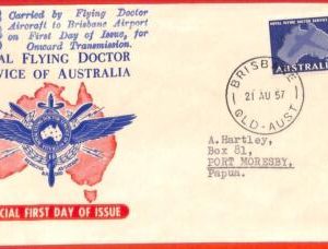 aa3725 - AUSTRALIA - POSTAL HISTORY - FDC Cover  1957 Flying Doctors MEDICINE