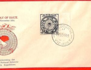 aa3727 - AUSTRALIA - POSTAL HISTORY - FDC Cover  1954 ANTARCTIC Research