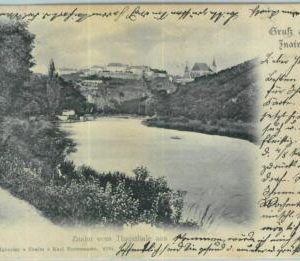 98451  -  VINTAGE  POSTCARD - Czechoslovakia - GRUSS AUS Znojmo ZNAIM 1900
