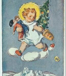 98457 - VINTAGE  ILLUSTRATED  POSTCARD - Czechoslovakia -  Christmas 1924