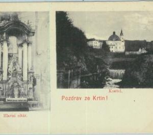 98466 - Czechoslovakia  -  VINTAGE  POSTCARD  -  Křtiny KRTIN