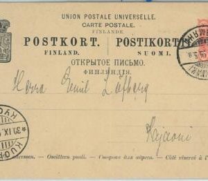 66677 - FINLAND - Postal History - POSTAL STATIONERY CARD from RAJAMAKI 1899
