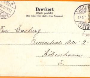 99103 - DENMARK - POSTAL HISTORY -  TRAIN AMBULANT postmark on POSTCARD  1905