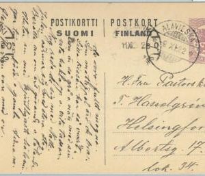 66694 - FINLAND - Postal History - POSTAL STATIONERY CARD  from ALAVIESKA -  P56