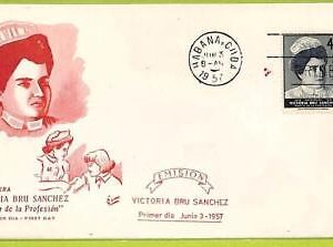 af9721 - HAVANA - POSTAL HISTORY - FDC Cover - 1957, MEDICINE Red Cross NURSE