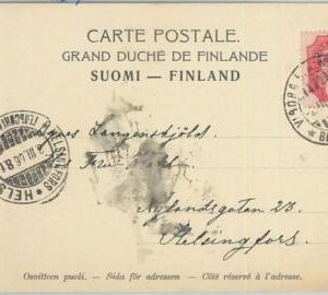 75117 - RUSSIA Finland - POSTAL HISTORY -  POSTCARD from VIBORG  1906