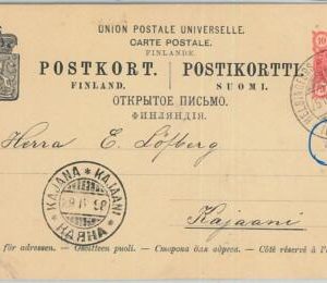 66689 - FINLAND - Postal History - POSTAL STATIONERY CARD  1898