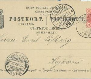 66676 - FINLAND - Postal History - POSTAL STATIONERY CARD from RAJAMAKI 1900